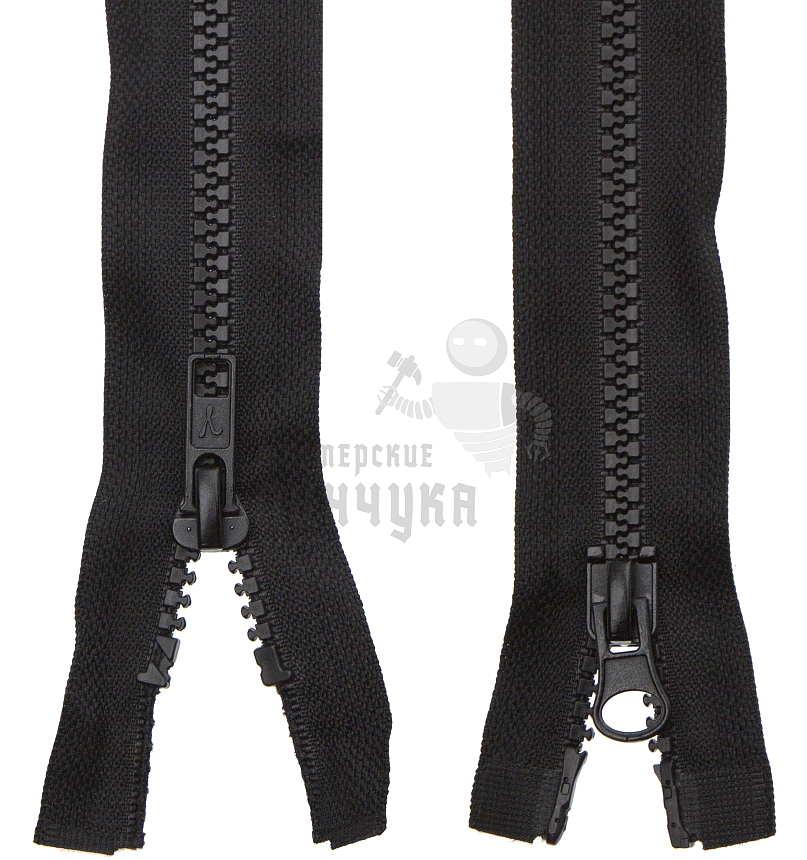 Молния Трактор "GAMMA" G3052 80 см Тип 5 разъёмная двухзамковая №334 угольный