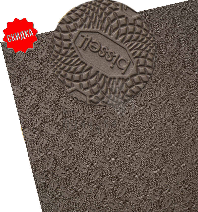 Проф. листовая Piligrim Bissell "Перелив" 380х570х2мм, цв. коричневый