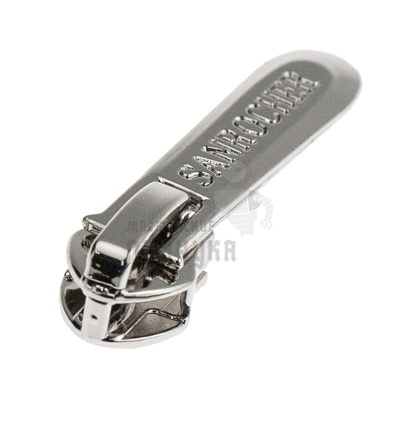 Бегунок Т7 JX декоративный №3, цв. светлая гальваника