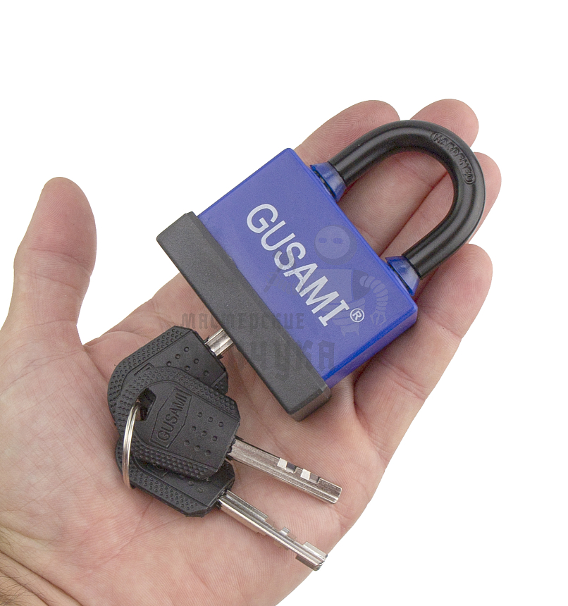 Навесной замок GUSAMI 58мм (синий)