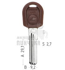 LM-2DP MasterLock-LM 3 паза+ "змейка" КНР - Чертеж