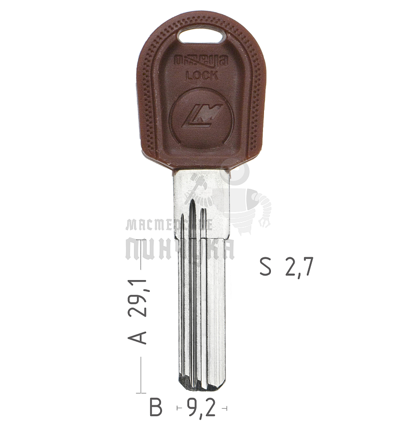 LM-2DP MasterLock-LM 3 паза+ "змейка" КНР