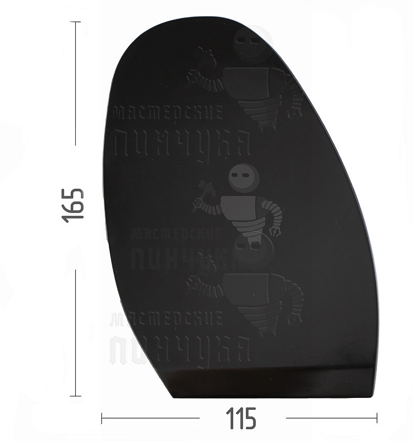 Проф. формованная для лабутенов Casali Mirror №3,1,3мм Черный