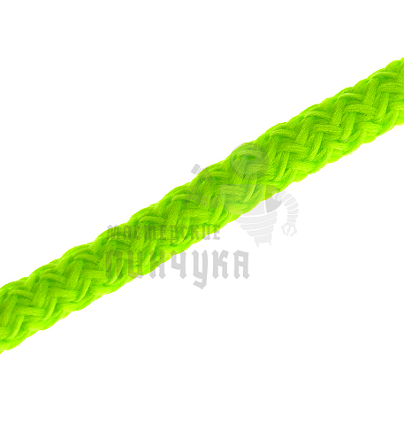 Шнурки круглые с наполнителем, 100см, цв.салатовый