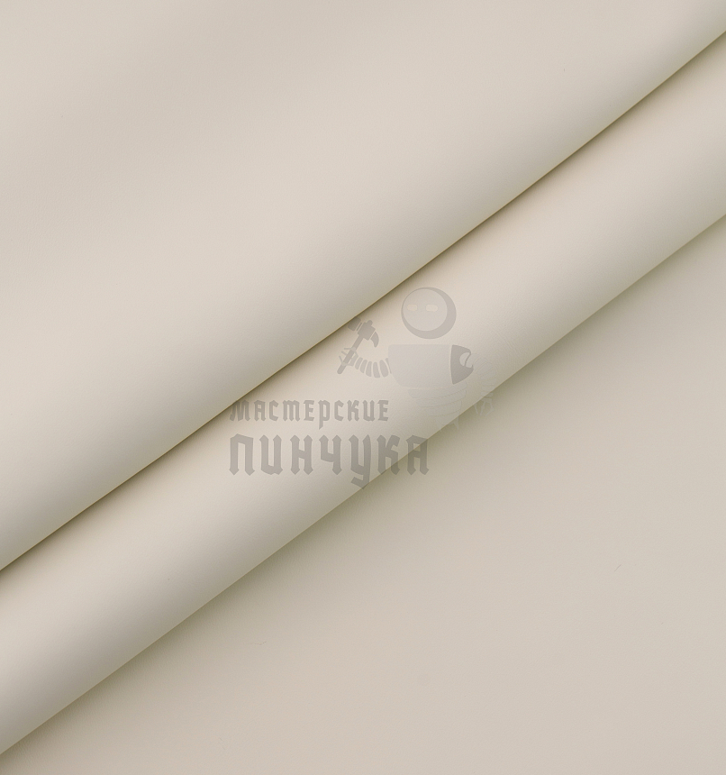 Искусственная кожа на микрофибре (тип Nappa Premium) молочный цв. (218-01), т.1,2мм 100см*140см