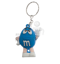 Брелок для ключей "M&M" цв.синий с кольцом - Чертеж