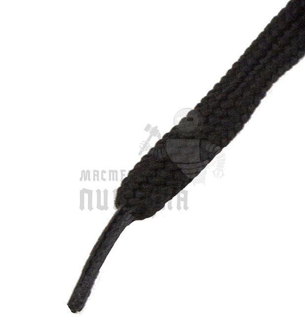 Шнурок черный, плоский стандартный 90 см (Art.405)
