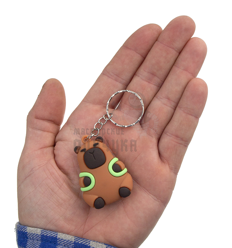 Брелок для ключей "Капибара+рюкзак" 