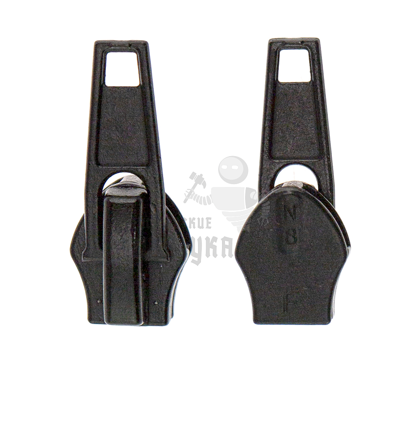 Бегунок для спиральной молнии, тип 8 автомат цв. черный 322