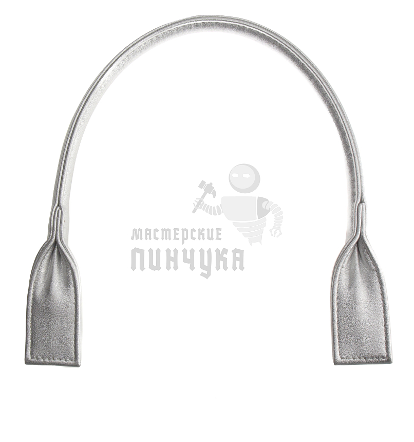 Ручка сумочная кругл.широк. 53см цв.серебро