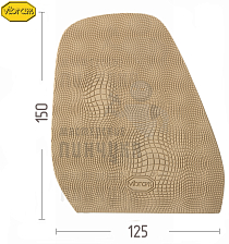Проф. формованная VIBRAM 2340 (010) Explosion, Бежевый - Чертеж