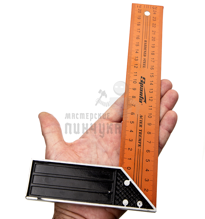 Угольник, 250 мм, металлический Sparta