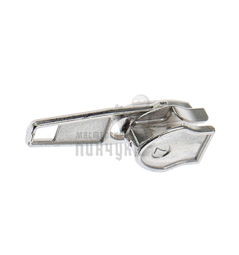 Бегунок для спиральной молнии, тип 7, автомат, цв. никель