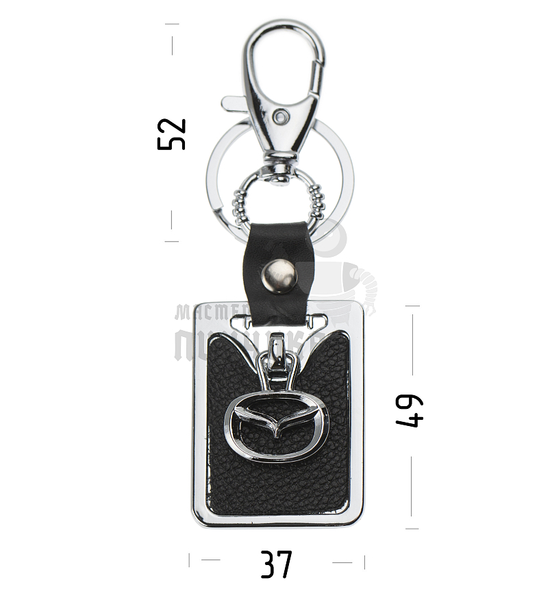 Авто карабин с кольцом для ключей MAZDA