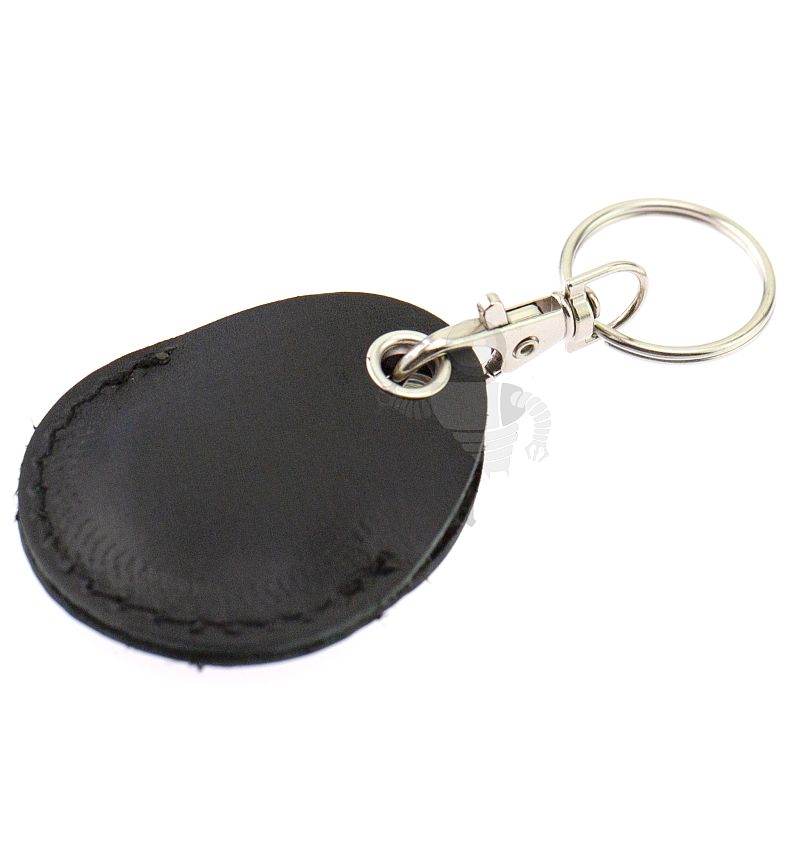 Чехол брелок «Капелька» с карабином, цв.черный 