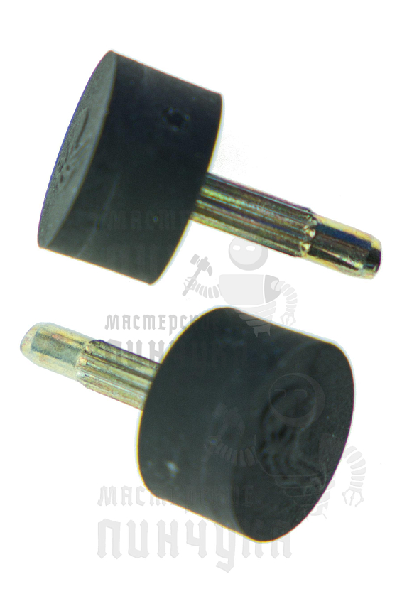 Набойки со штырём Октопус, круглые 12, чёрные