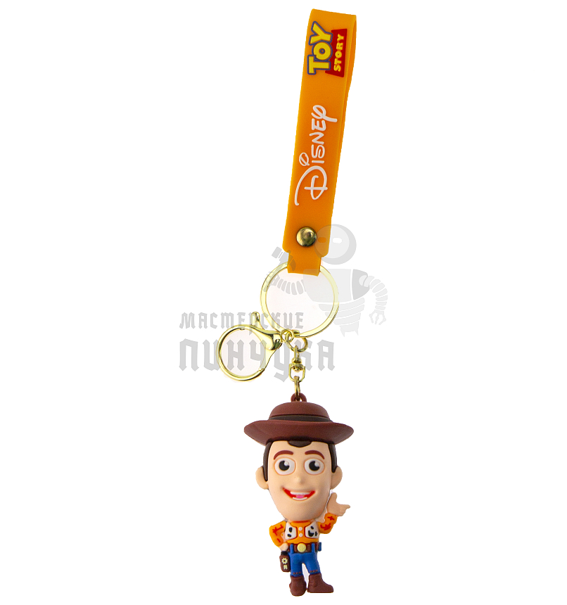 Брелок для ключей "История игрушек", Вуди + карабин
