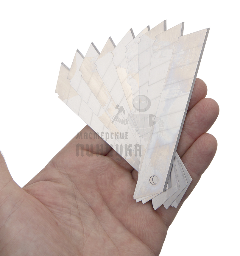 Лезвия отл. 18мм толщина 0.4мм 10штук в коробке
