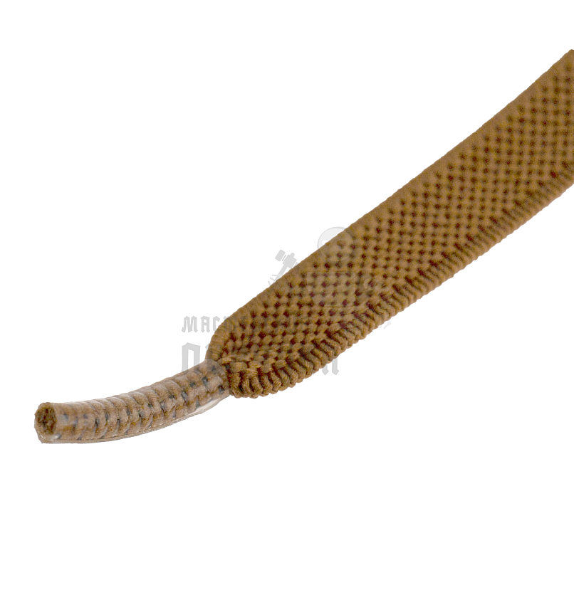 Эластичные шнурки для кроссовок с металлическим замком, 100-150см, плоский, цв.св.коричневый