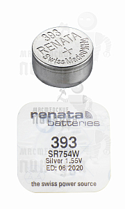 Батарейка часовая RENATA R393 SR754W BL1 (1/10/100) - Чертеж