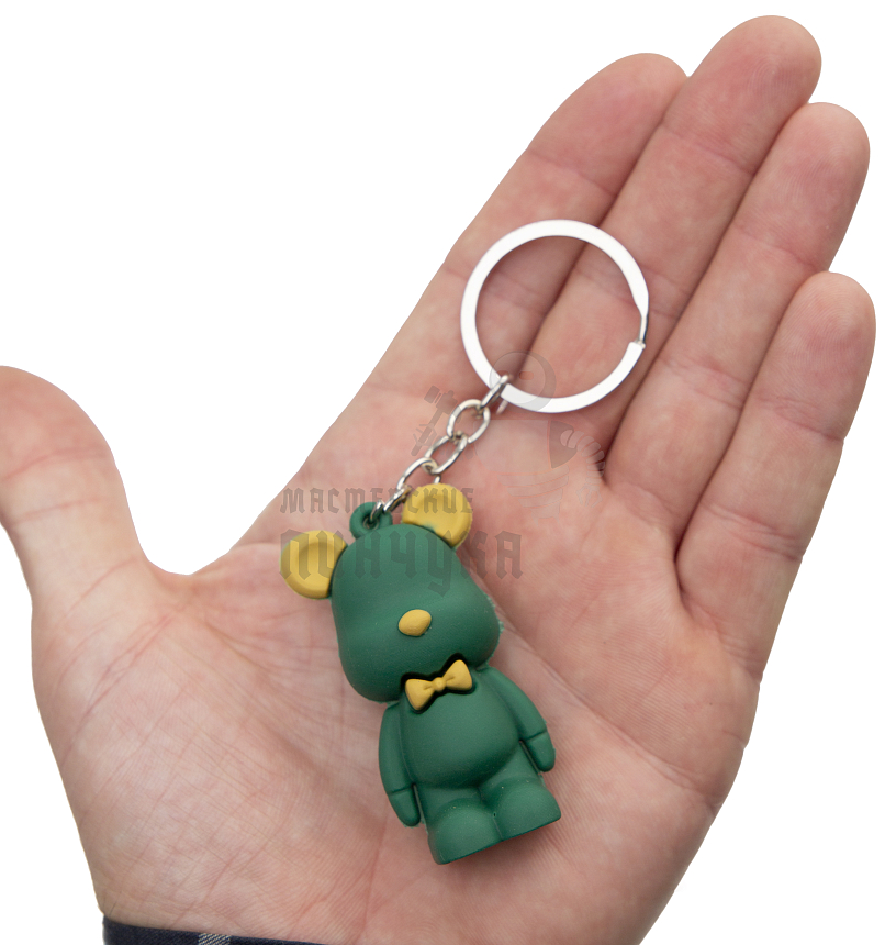 Брелок для ключей "Мишка с бабочкой"  