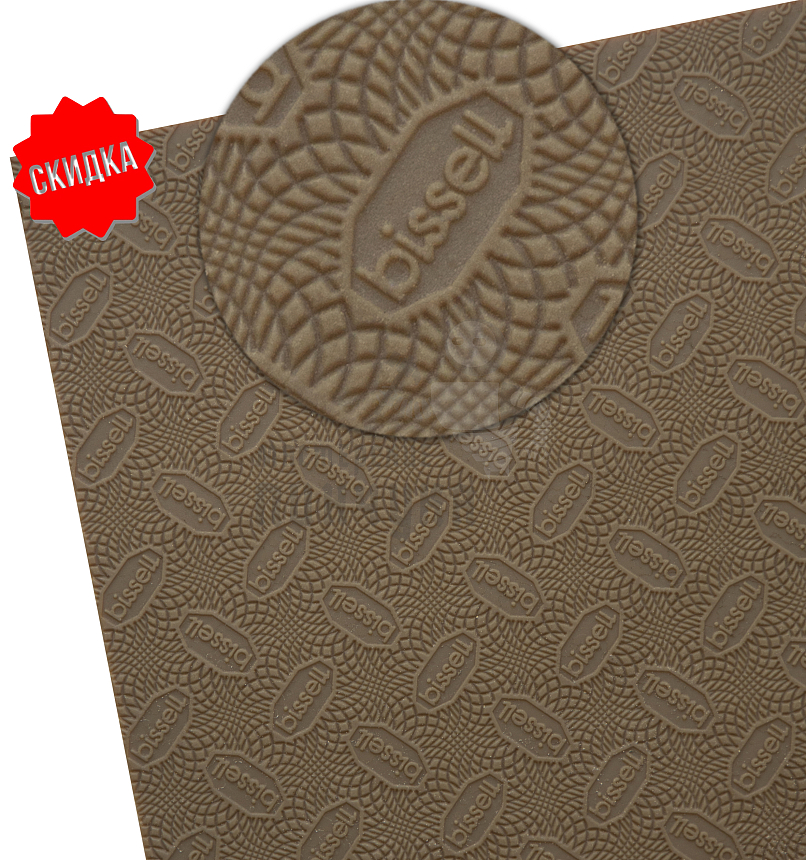 Набойки лист. Piligrim Bissell "Перелив" 380х570х6,2мм, цв. св. коричневый