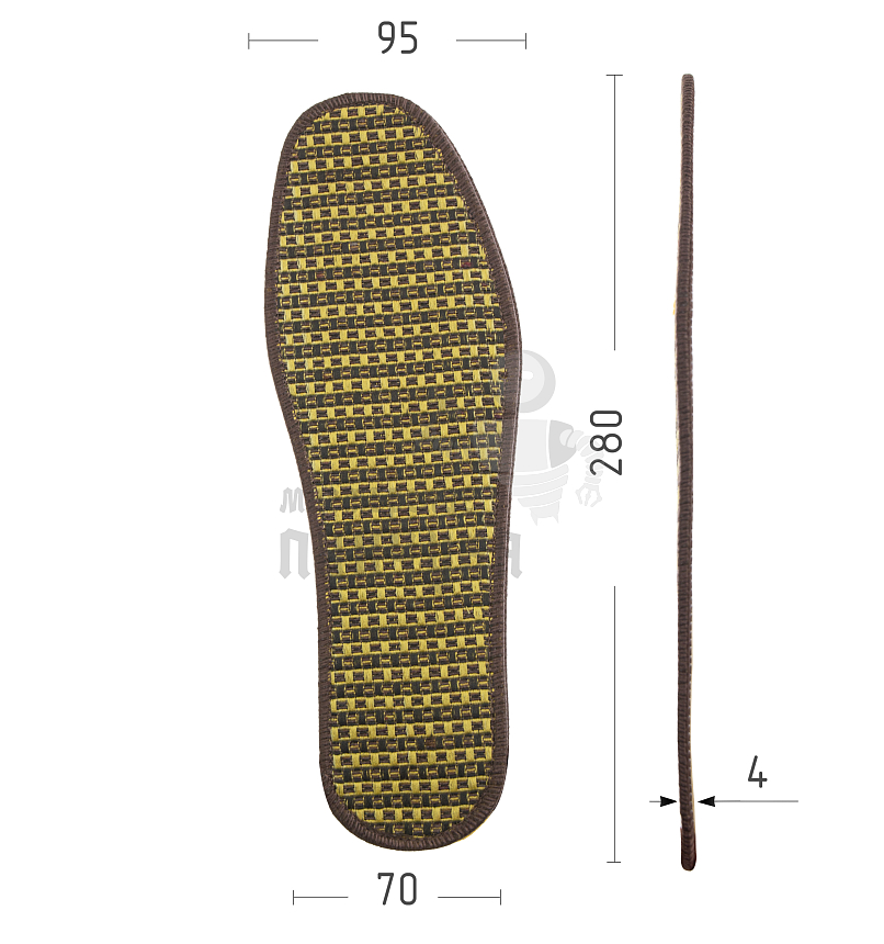 Стельки для обуви,бамбук (В94) р.46