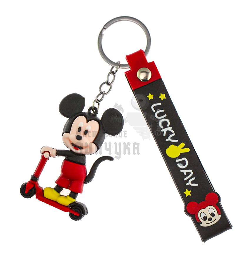 Брелок для ключей "Микки Маус" на самокате 