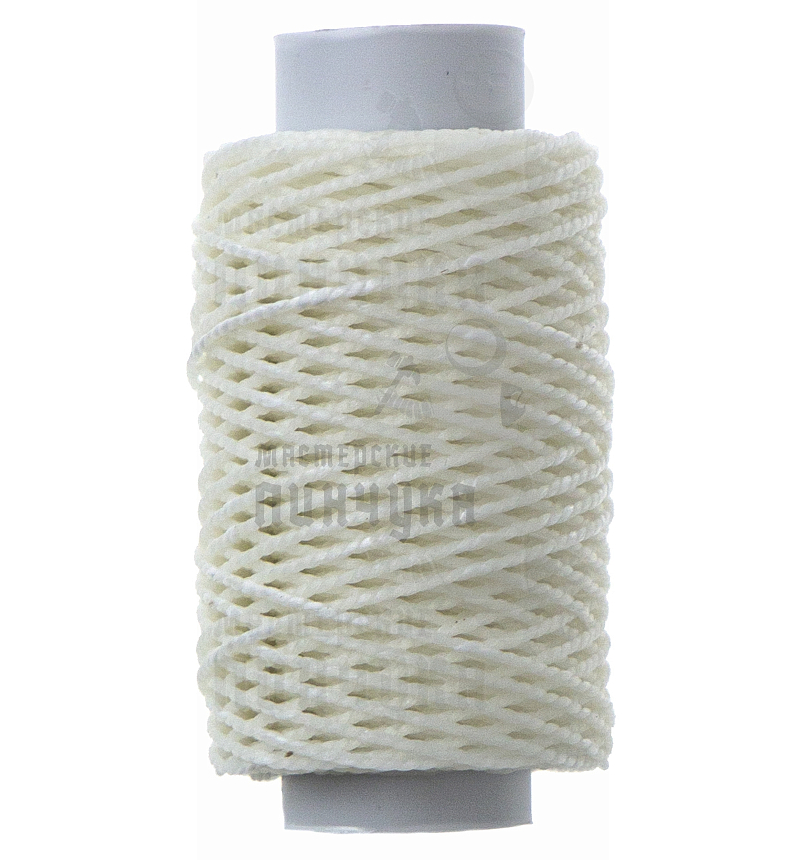 Нитки вощеные "Малышка" белые 50м