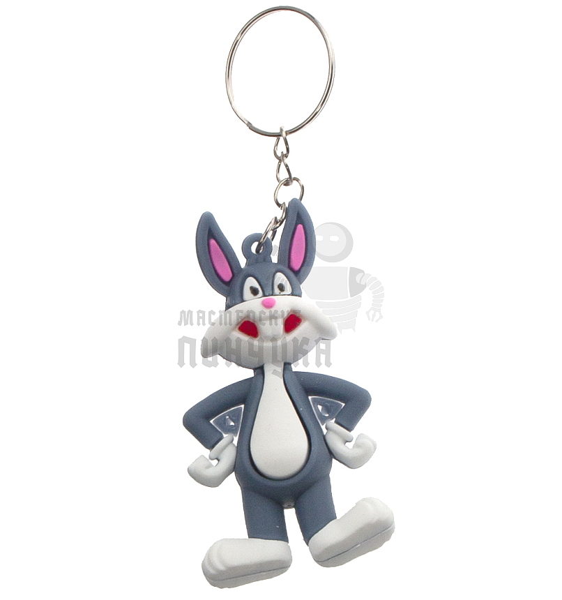 Брелок для ключей "Багз Банни" с кольцом