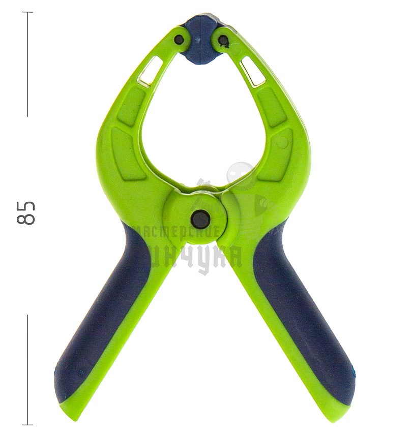 Струбцина клещеобразная 1-1/4, пластиковый корпус, двухкомпонентные рукоятки, усиленная пружина, 33