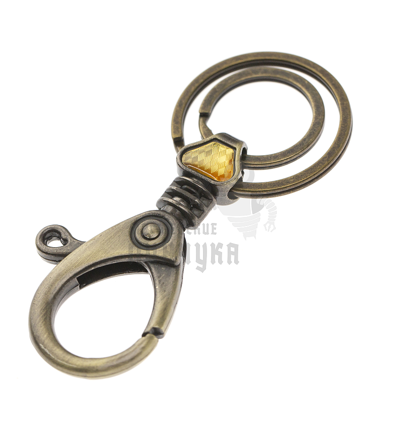 Карабин с двумя кольцами для ключей
