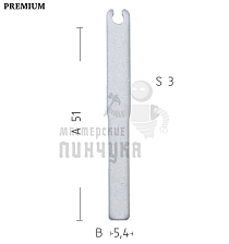Лезвие FO-24 HU101 HF65 2 //    КНР - Чертеж