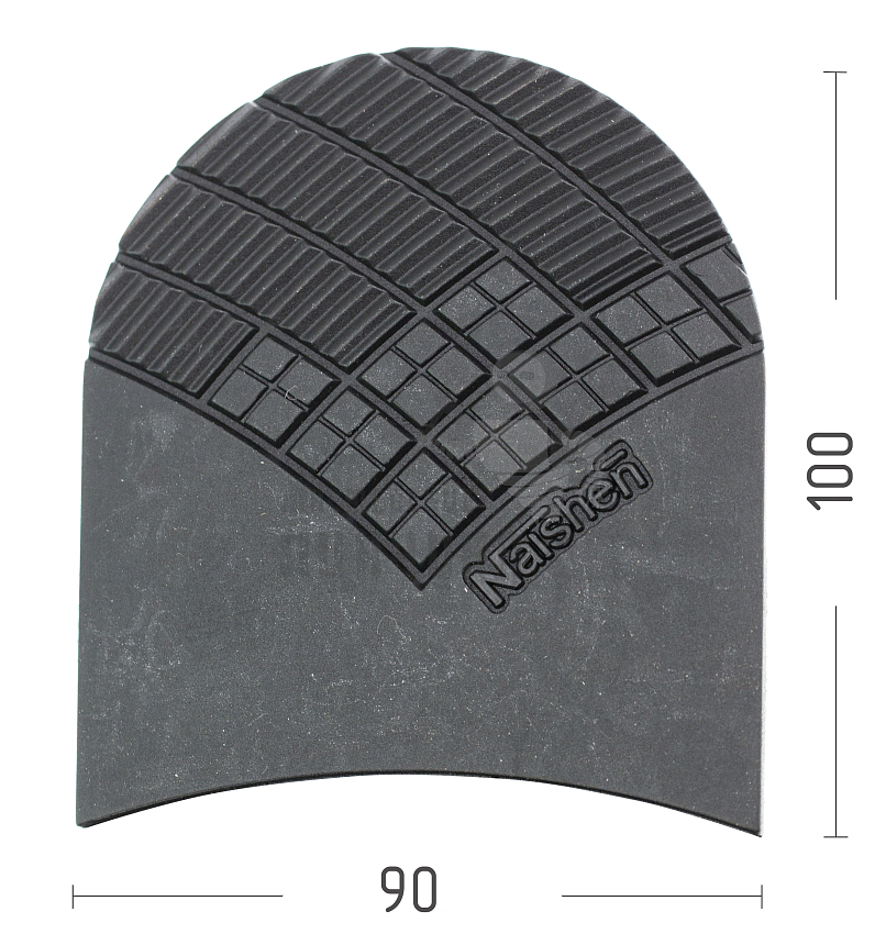 Набойка NAISHEN 667L "Ромбик", разм. 103*90*7мм, цв. черный
