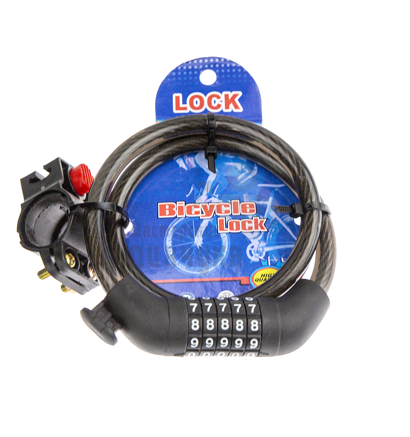 Замок кодовый, велосипедный, 650мм, "LOCK"