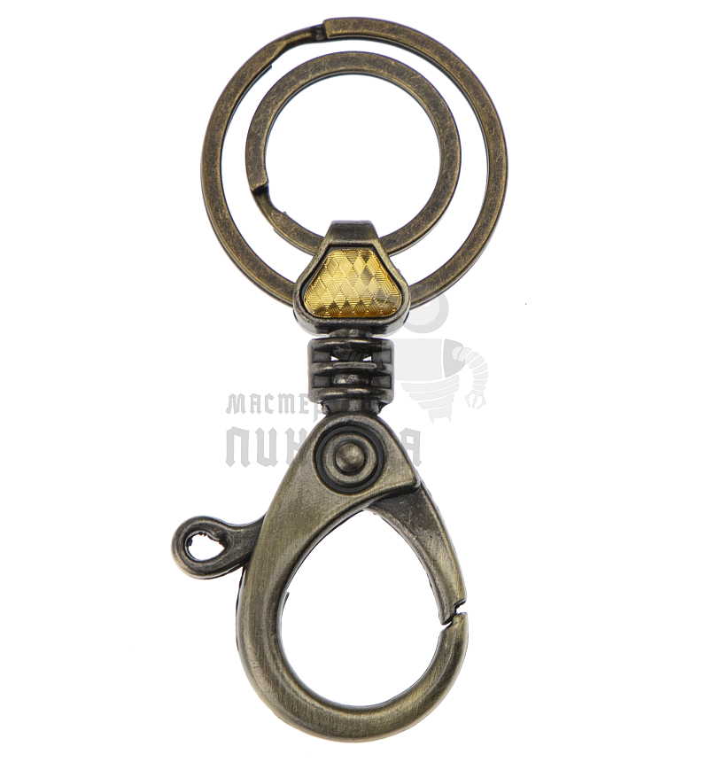 Карабин с двумя кольцами для ключей