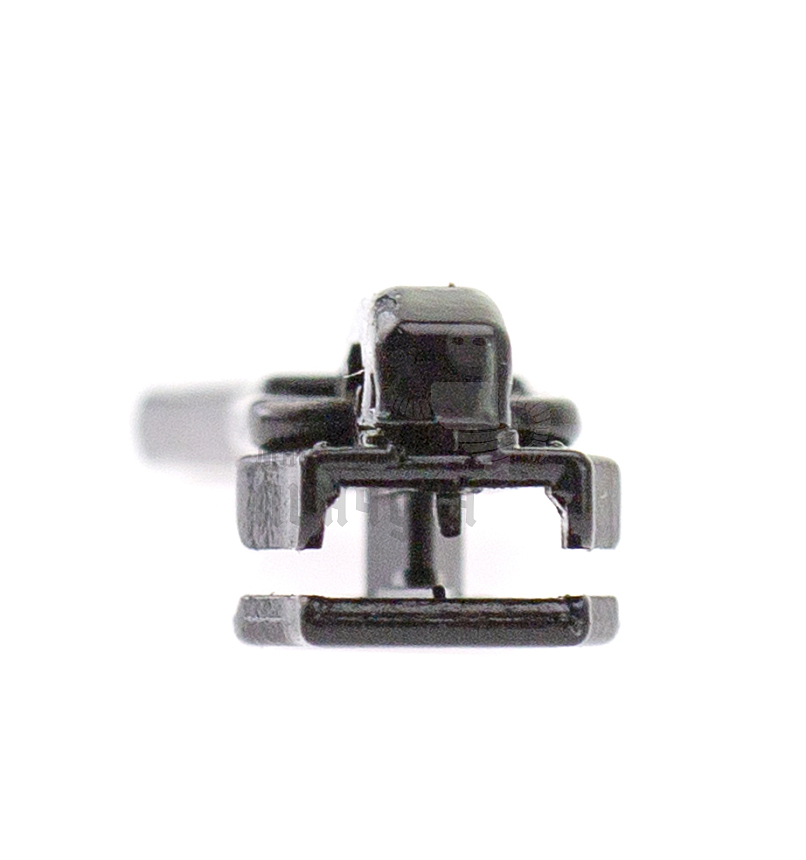 Бегунок для спиральной (витой) молнии, тип 5, автомат, арт.C8,цв. черный лакир.