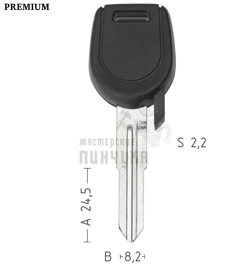 Авто с местом под чип TPX  TP00MIT-12P  MIT8T0  T00MIT7P КНР  ///  MITSUBISHI