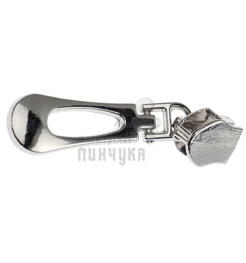 Бегунок для спиральной молнии, тип 5, сумочный N2 цв. никель 