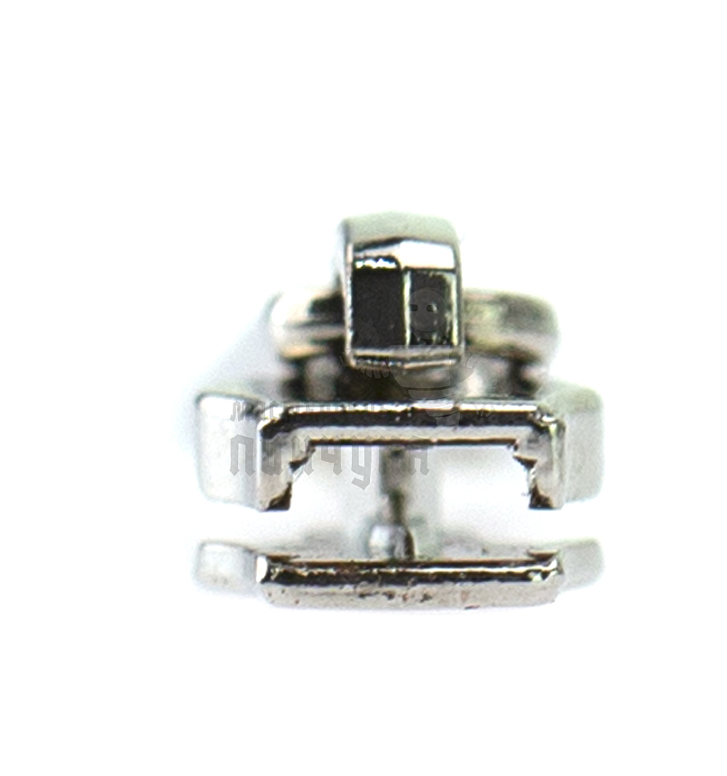 Бегунок для спиральной (витой) молнии, тип 3, галант N13A, цв. хром "зеркальный"