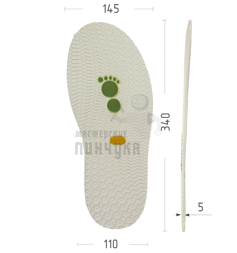 Подошва PILIGRIM RB111 цв. белый