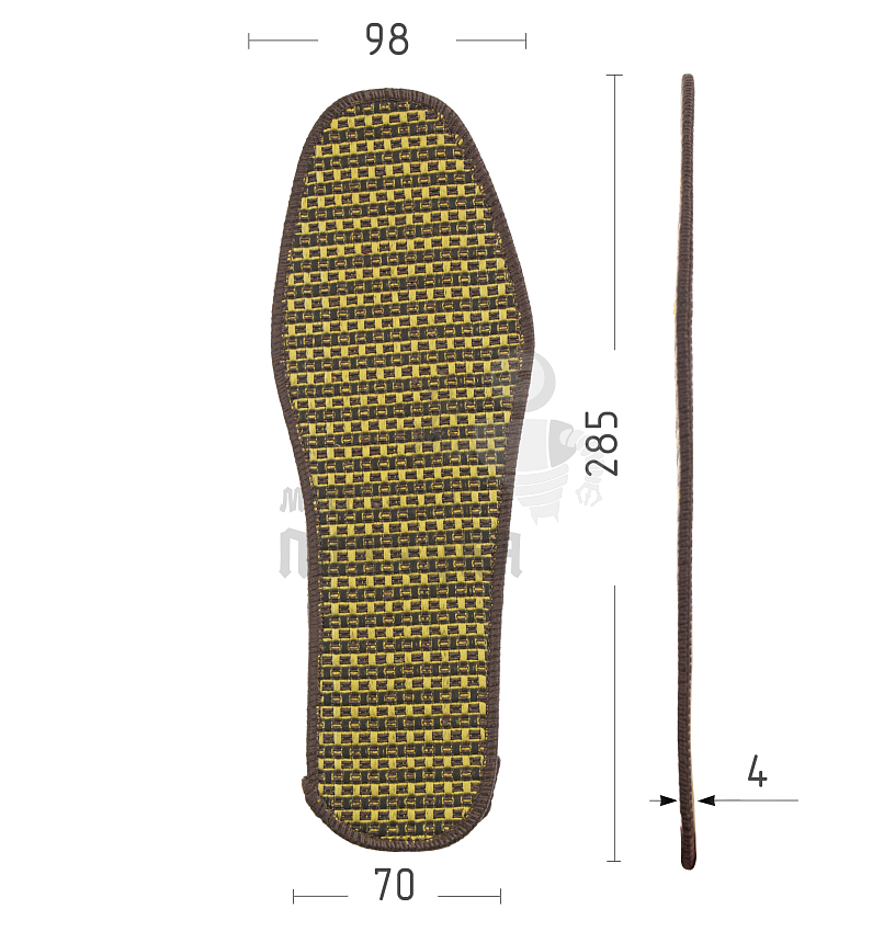 Стельки для обуви,бамбук (В94) р.47