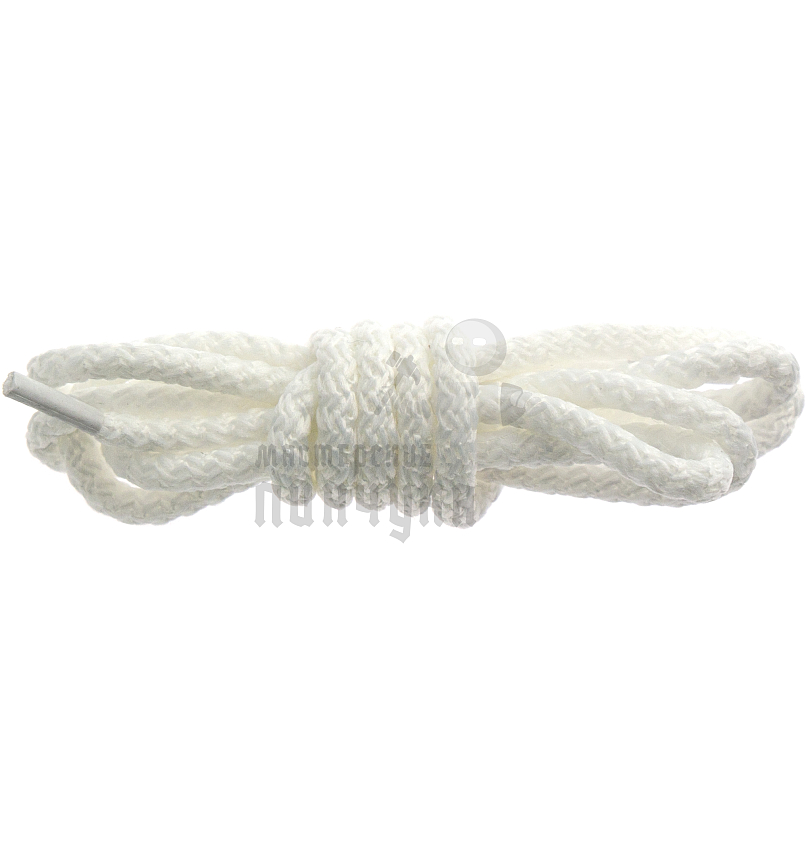 Шнурки круглые с наполнителем, 80см, цв.белый (№101)