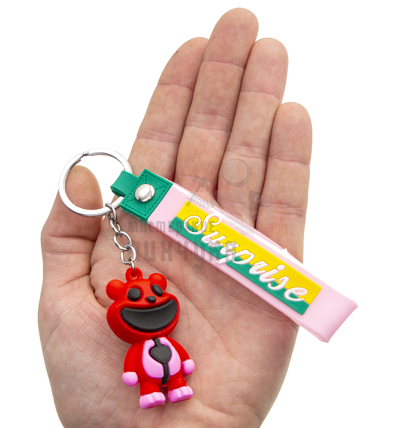 Брелок для ключей "Бобби-обнимашка" + розовый ремешок