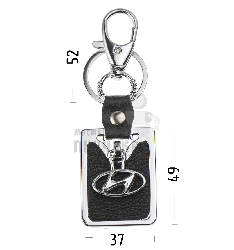 Авто карабин с кольцом для ключей HYUNDAI