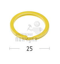 КОЛЬЦО ЖЕЛТОЕ 25D ПЛОСКОЕ - Чертеж