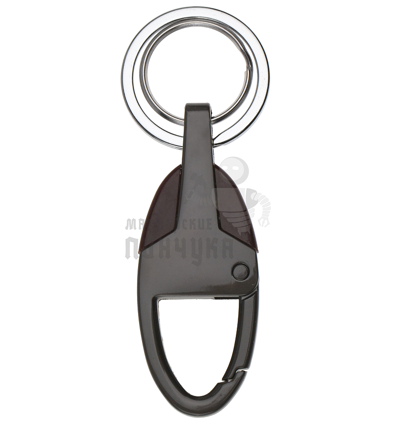 Карабин овальный с двумя кольцами для ключей