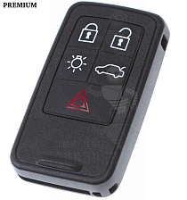 Корпус ключа FO-24 HU101 HF65 4 кнопки+паника КНР   VOLVO - Чертеж
