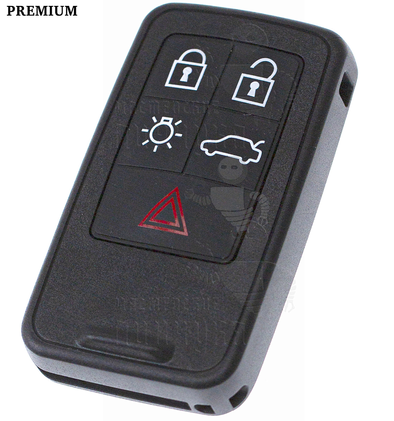 Корпус ключа FO-24 HU101 HF65 4 кнопки+паника КНР   VOLVO