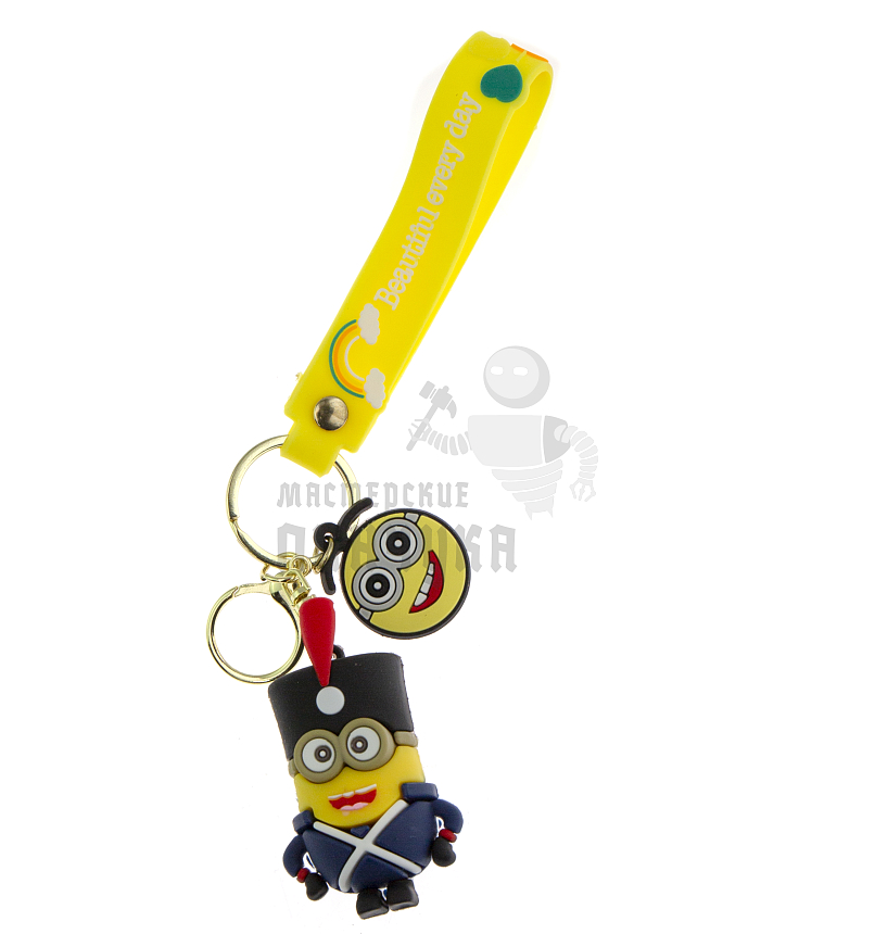 Брелок для ключей "Миньон" Боб цв.фиолетовый + карабин